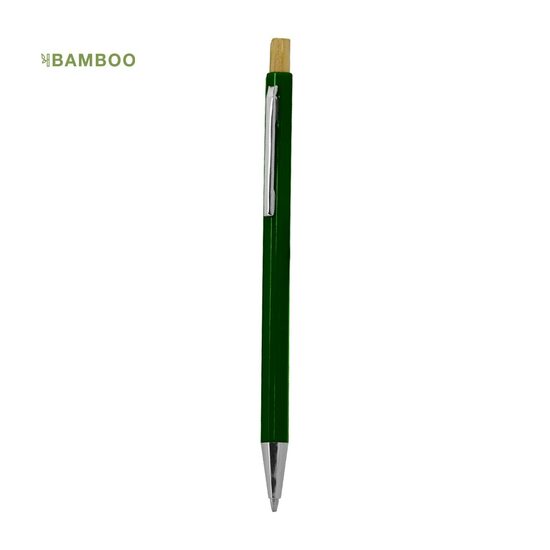 Bambusa lodīšu pildspalva ar apdruku (cena/gab. par 50 gab. pasūtījumu)